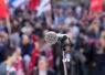 Microphone at rally